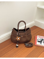 Nouveau Sac Designer de Luxe pour Femme en Cuir PU Souple, Mini Sac Fourre-tout à Bandoulière, Sac à Main Classique Quotidien en Cuir PU pour Dames, Sac de Voyage Type Dumpling