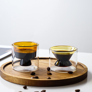 70ml 80ml 90ml alta borosilicato doppia parete su misura succo di colore caffè tè in vetro acqua tazza di vino Whisky <span class=keywords><strong>bicchierini</strong></span> - Product Image 4