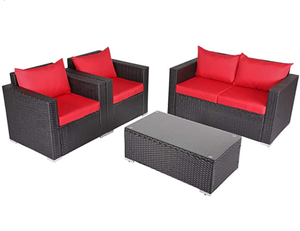 <span class=keywords><strong>Canapé</strong></span> <span class=keywords><strong>de</strong></span> <span class=keywords><strong>jardin</strong></span> <span class=keywords><strong>en</strong></span> rotin <span class=keywords><strong>plastique</strong></span> pour l'extérieur - Product Image 1