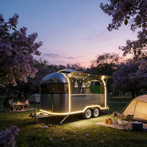 Fully Equipped Mobile Food Truck with Cooking Equipment <b>BBQ</b> Grill Deep Fryer Sink - Product Image 1