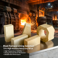 Brique réfractaire moyenne en mullite Huaqing 85% Al2O3 (1580-1770°C) d'origine Shandong pour four industriel et four à haute température