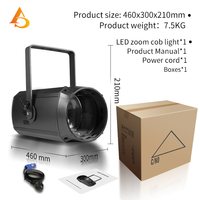 AICPOSE 200W 300W Profil Projecteur Cob Fresnel Lentille Zoom Par Lumières pour Photographie Mariage LED Zoom Spot Light