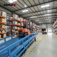 Rampe de chargement mobile portable de 6 tonnes, pont d'accès mobile DAHUI DCQY-6T, plateforme élévatrice hydraulique, tables élévatrices pour le chargement de conteneurs