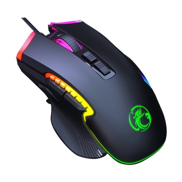 Original IMICE T70 8-Button 7200DPI RGB Lighting 6-speed Programmable Wired Gaming Mouse IMICE