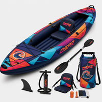 Kayak gonflable en gros avec logo personnalisé, bateau de tourisme biplace avec plancher Drop Stitch pour la location en station et les revendeurs