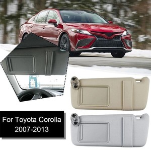 Para Toyota Auris <span class=keywords><strong>Corolla</strong></span> <span class=keywords><strong>2008</strong></span>-2013, parasol <span class=keywords><strong>Interior</strong></span> de coche con espejo, parasol gris, lado del pasajero izquierdo y derecho del conductor - Product Image 6