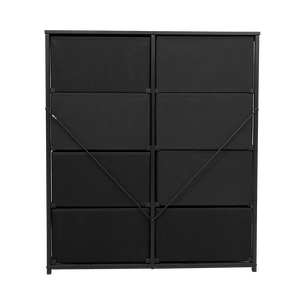 ตู้เก็บของผ้าแบบตั้งพื้นสำหรับห้องนั่งเล่นทันสมัย 8 ลิ้นชัก ทนทาน สีต่างๆ ทำจากไม้สน แผ่น MDF และสแตนเลส - Product Image 2