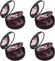 Boîte à cils haut de gamme à double couche, 2 paires, noir mat, avec miroir, matériaux recyclés, revêtement UV, étui de rangement en plastique