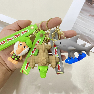 Nuovo Giocattolo Italiano Brainrot Tung Tung Tung Sahur, Figura in PVC, Portachiavi Boneco, Tralalero Tralala, Giocattolo Portachiavi - Product Image 2