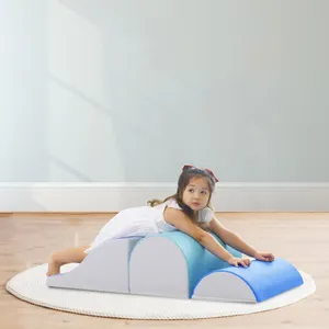 3pcs Toddler trong nhà mềm chơi leo núi hoạt động chơi cấu trúc Thời gian chơi bước và trượt cho trẻ sơ sinh và trẻ em leo núi mềm