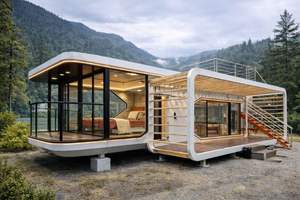 Casa Cápsula Prefabricada Inteligente Moderna: Oficina Móvil y Mini Casa de 20 pies/40 pies con Cocina, Módulo de Vivienda Portátil para Exteriores - Product Image 6