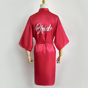 2025 abiti da sposa in raso ricamati personalizzati abiti da bagno da <span class=keywords><strong>donna</strong></span> Set pigiama di seta taglie forti <span class=keywords><strong>abbigliamento</strong></span> da <span class=keywords><strong>donna</strong></span> per feste - Product Image 5