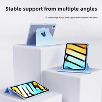 Nouvelle coque de protection rotative en cuir et acrylique pour iPad 10 Air 5/4 10,9 Pro 11 pouces avec emplacement pour stylet et support rotatif multifonctionnel