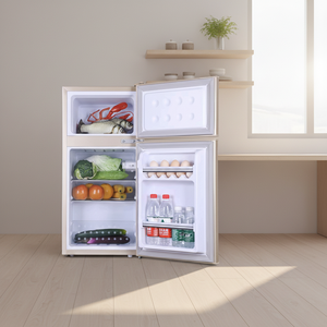 Réfrigérateur électrique portable à deux portes de 86 L avec congélateur supérieur, compresseur sans givre, économe en énergie, pour hôtel et usage domestique - Product Image 6