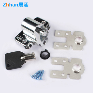 ซาน ฮั่น ล็อคหน้าต่างบานเลื่อนโลหะผสมสังกะสีพร้อมตัวล็อคแบบหัวเข็มขัด ล็อคเพื่อความปลอดภัยสำหรับเด็ก - Product Image 3