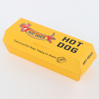 Caja para Hot Dogs Ecológica y Reciclable, con Logotipo Personalizado Impreso, Resistente a la Grasa, Contenedor Desechable para Comida Rápida, China