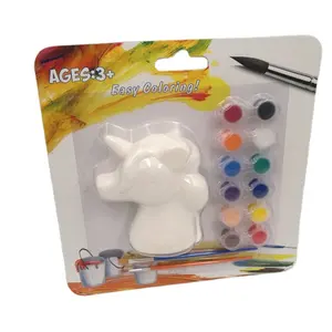2023nuova fornitura fai da te a forma di unicorno da colorare giocattolo squishy per bambini pittura per adulti disegno divertente a scuola