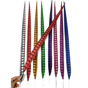 Plumas Naturales de Faisán Naranja de Cola Larga, Pluma Artificial para Fiestas, Carnavales, Decoración del Hogar, Bodas, Jarrones, Manualidades, Disfraces - Product Image 3