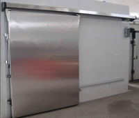 Porte coulissante électrique pour chambre froide en acier inoxydable, sur mesure, installation facile
