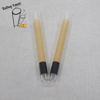 Rouleaux de papier à rouler transparents en verre de 10 * 30 mm, personnalisables avec logo, non blanchis, pour fumer