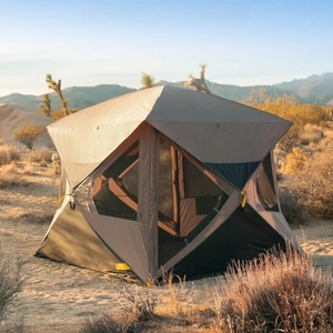 Carpa de Camping Simple de Apertura Rápida para Varias Personas, Fácil de Plegar, Impermeable, con Protección Solar, Doble Capa, para las Cuatro Estaciones - Product Image 3