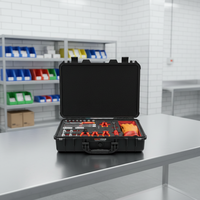 Kit d'outils de réparation pour véhicules électriques isolés VDE 1000V, ensemble d'outils d'entretien hybride pour électriciens dans un étui blister