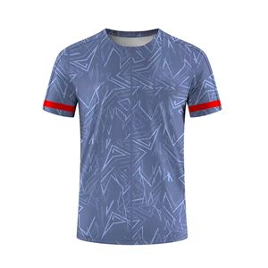 Harga pabrik seragam tenis Streetwear sejuk cepat kering olahraga nyaman sepak bola kain poliester 100% Jersey tenis - Product Image 6