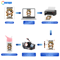 Nuevo tipo 600ml botella de agua de sublimación para niños blanca impresión personalizada sublimación de aluminio botella de bebida para niños en blanco