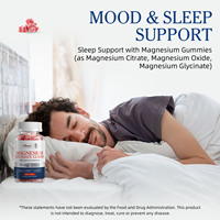 Gummies de glycinate de magnésium et zinc 400mg de qualité alimentaire pour le sommeil, marque privée, fabrication OEM Chine