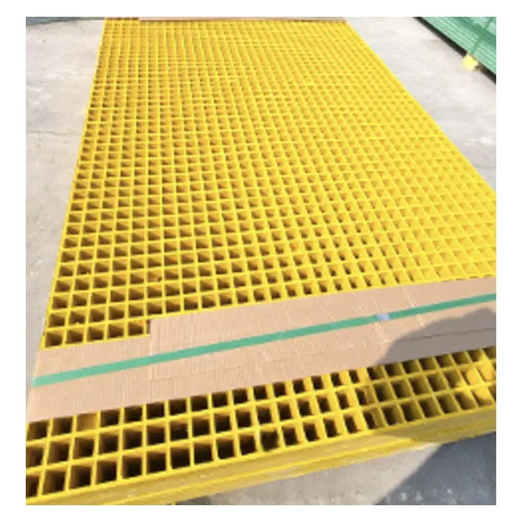 Nhà máy tùy biến FRP Grating màu vàng FRP Grating