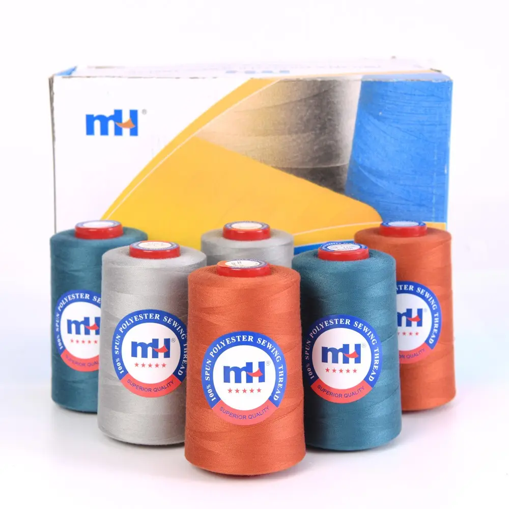 All Purpose 40s/2 5000yds 100% Spun Polyester Sewing Thread Manufacturer With Different Colors