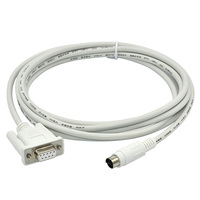 Cable de Programación PLC SC-11 para Mitsubishi Serie FX, Puerto Serie RS232, Línea de Descarga, Comunicación de Datos, 200cm, Cobre, Amsamotion