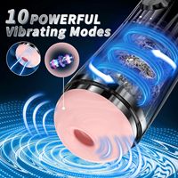 Masturbador Masculino Automático con 10 Modos de Vibración, Copa de Masturbación para Hombres