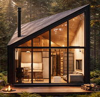 Maison préfabriquée à ossature métallique, maison conteneur, espace de luxe, lit portable, maisonnette modulaire, villas, capsule mobile