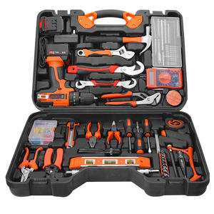 Havors TS-016 OEM Ensemble d'outils à main pour la maison de 128 pièces - Perceuse électrique, clés réglables, batterie au lithium, coffret rigide pour la maison et l'automobile - Product Image 4