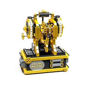 Ensemble de blocs de construction en plastique Kaiyu - Jouet d'assemblage de machine à code pour enfants, cadeau d'Halloween personnalisable, thème historique - Product Image 1