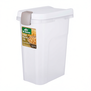 Baril alimentaire transparent de 15 l avec couvercle pour le stockage des aliments pour animaux de compagnie - Product Image 2