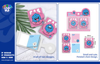 Ensemble de mini-carnets Strange Us Monster, mignons et kawaii, avec fermeture magnétique, lot de 2, bloc-notes de poche, emballage blister |   Rechercher des Agents Exclusifs Mondiaux