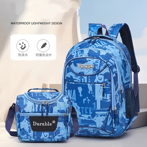 2 pezzi di zaino per studenti borsa da pranzo per adolescenti primaria scuola media e College - Product Image 2