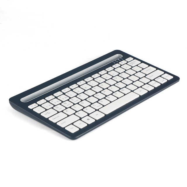Ultra Slim Mini 78 Keys Wireless Keyboard with Phone Holder Multi-Device Portable USB Interface New Product