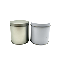 Boîte cylindrique en fer blanc laqué mat personnalisée, hermétique, sans soudure, de qualité alimentaire, écologique, avec couvercle couronne, pour thé, avec logo