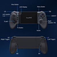 Control de Juego Inalámbrico Retráctil EasySMX M15 con Sensor Dual Hall para Android, Conexión Directa, Función Dual Macro
