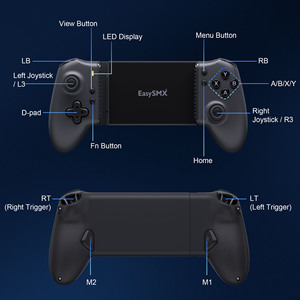 คอนโทรลเลอร์เกมไร้สาย EasySMX M15 แบบยืดหดได้ พร้อมเซ็นเซอร์ Dual Hall สำหรับ//Android เชื่อมต่อโดยตรง ฟังก์ชั่นมาโครคู่ - Product Image 4