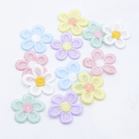 Bricolage Chapeaux Pinces À Cheveux Arc Décor Accessoires 28mm Brodé Fleur À Tricoter pour Fille Vêtements Chapeau À Coudre Patches