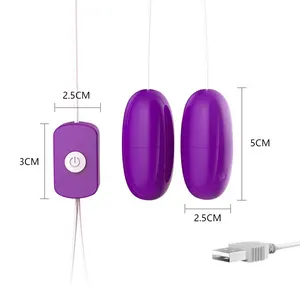 Barato Usb Double Jump Vibratório Clitóris Love Egg Vibrador Para Mulher