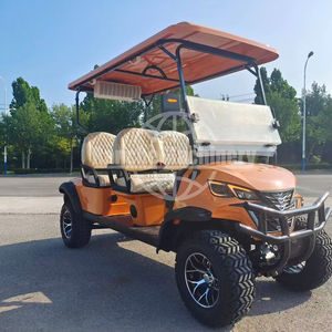 Carrito de Golf Eléctrico Todoterreno de Acero con Batería de Plomo-Ácido de 3-17 Plazas, con Velocidad Máxima de 60 km/h y Capacidad de Subida de 15-20 Grados - Product Image 1