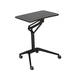 Laptop Smart Decorative Portable Study Office Round Long Height Adjustable Lifting Stand Rechargeable Iron Metal Table