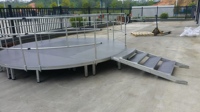 Scène d'événement portable CE pour l'extérieur, plateforme de scène pliable en aluminium bon marché, scènes d'événement mobiles à vendre