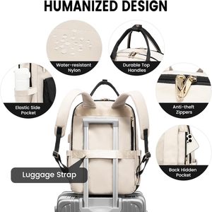 Logo personalizzato donna Business Travel antifurto Slim durevole impermeabile borsa per Laptop da 15.6 pollici borsa per computer da ufficio laptop bac - Product Image 2