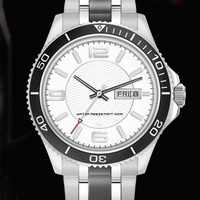 Montre pour homme de marque sportive de luxe, boîtier en acier inoxydable, bracelet en acier inoxydable, gravure sur le cadran, fond du boîtier gravé, mouvement automatique CITIZEN